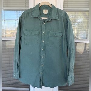 Men's Sunwashed Canvas Shirt, Traditional Fit